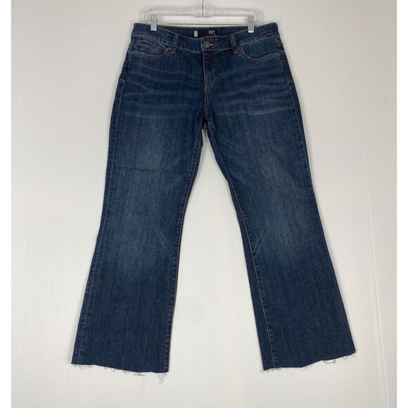 Kut From The Kloth Womens Natalie High Rise Bootcut Blue Jeans SZ 12 Stretch - Picture 1 of 12